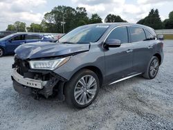 Salvage cars for sale at Gastonia, NC auction: 2017 Acura MDX Technology