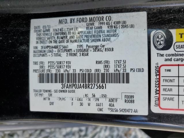 2011 Ford Fusion SEL