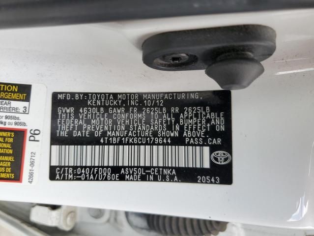 2012 Toyota Camry Base