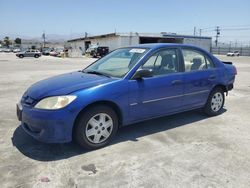 Salvage cars for sale from Copart Sun Valley, CA: 2005 Honda Civic DX VP