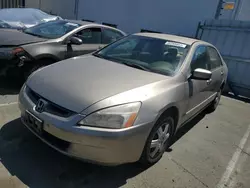 Salvage cars for sale at Vallejo, CA auction: 2005 Honda Accord LX