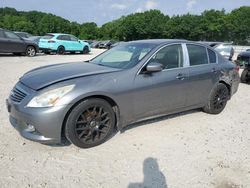 Salvage cars for sale at North Billerica, MA auction: 2012 Infiniti G37