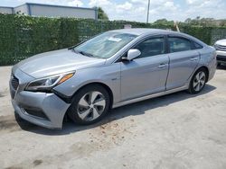 Salvage cars for sale at Orlando, FL auction: 2017 Hyundai Sonata Hybrid
