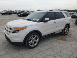 Salvage cars for sale at Indianapolis, IN auction: 2013 Ford Explorer Limited