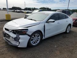 Salvage cars for sale from Copart East Granby, CT: 2016 Chevrolet Malibu LT