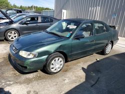 Salvage cars for sale from Copart Franklin, WI: 2002 Toyota Corolla CE