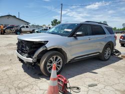 Salvage cars for sale at Pekin, IL auction: 2022 Ford Explorer XLT