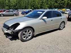 Salvage cars for sale at Graham, WA auction: 2006 Infiniti G35