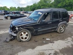 Salvage cars for sale from Copart Ellwood City, PA: 2004 Jeep Liberty Sport