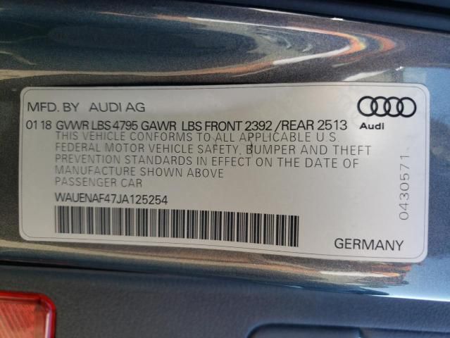 2018 Audi A4 Premium Plus