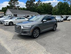 Salvage cars for sale at North Billerica, MA auction: 2017 Audi Q7 Premium Plus