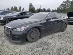 Salvage cars for sale at Graham, WA auction: 2017 Infiniti Q50 Base