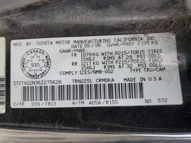 2006 Toyota Tacoma Access Cab