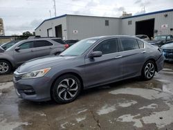 Salvage cars for sale at New Orleans, LA auction: 2017 Honda Accord EX