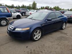 Salvage cars for sale at Woodburn, OR auction: 2005 Acura TL