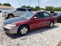 Salvage cars for sale at Columbus, OH auction: 2001 Honda Accord EX