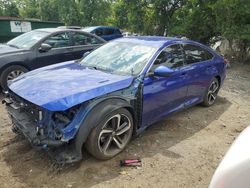 Honda Accord Sport salvage cars for sale: 2020 Honda Accord Sport