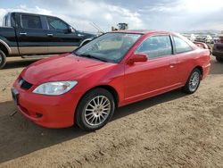 Salvage cars for sale from Copart Brighton, CO: 2005 Honda Civic EX