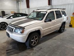 Jeep salvage cars for sale: 2002 Jeep Grand Cherokee Limited