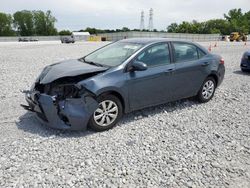 Salvage cars for sale at Barberton, OH auction: 2016 Toyota Corolla L