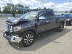 Toyota Tundra Double cab Limited Vehiculos salvage en venta: 2018 Toyota Tundra Double Cab Limited