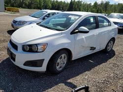 Salvage cars for sale from Copart Bowmanville, ON: 2012 Chevrolet Sonic LS