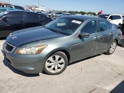 Salvage cars for sale at Grand Prairie, TX auction: 2009 Honda Accord EX