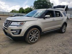 Salvage cars for sale at Chatham, VA auction: 2017 Ford Explorer Limited