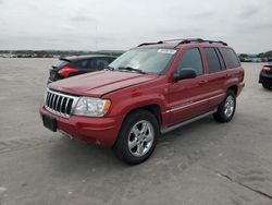 Jeep Grand Cherokee Overland salvage cars for sale: 2004 Jeep Grand Cherokee Overland