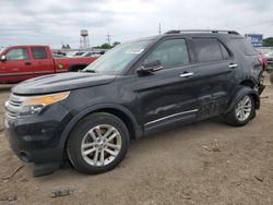 Salvage cars for sale at Chicago Heights, IL auction: 2014 Ford Explorer XLT