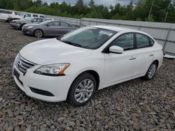 Salvage cars for sale at Windham, ME auction: 2014 Nissan Sentra S