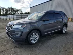 Salvage cars for sale at Spartanburg, SC auction: 2017 Ford Explorer XLT