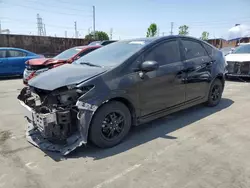 Salvage cars for sale at Wilmington, CA auction: 2015 Toyota Prius