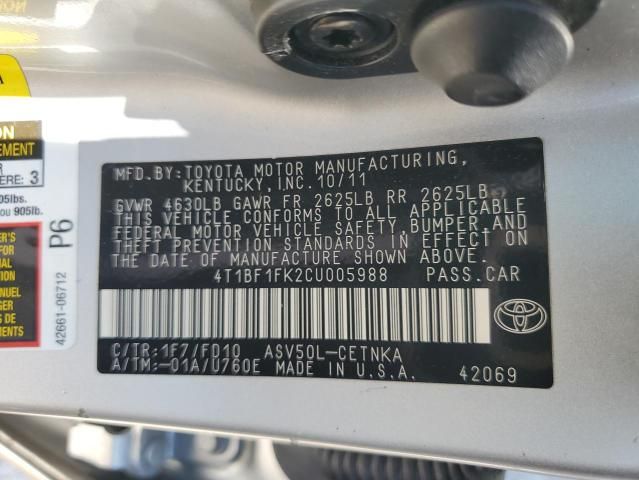 2012 Toyota Camry Base