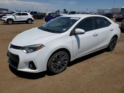 Salvage cars for sale at Brighton, CO auction: 2015 Toyota Corolla L