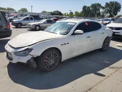 Salvage cars for sale from Copart Sacramento, CA: 2018 Maserati Ghibli