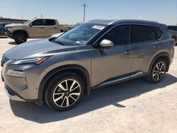 Salvage cars for sale at Andrews, TX auction: 2021 Nissan Rogue Platinum