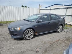 Salvage cars for sale from Copart Albany, NY: 2009 Mitsubishi Lancer GTS