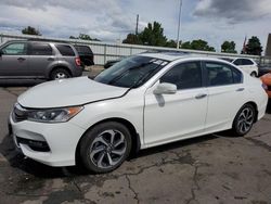 Honda Accord salvage cars for sale: 2016 Honda Accord EX