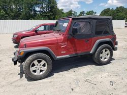 Jeep salvage cars for sale: 1998 Jeep Wrangler / TJ Sport