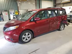 Salvage cars for sale at Eldridge, IA auction: 2012 Toyota Sienna LE