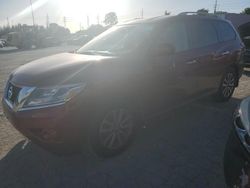 Nissan salvage cars for sale: 2015 Nissan Pathfinder S