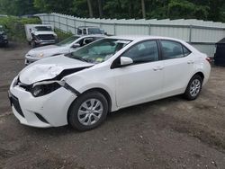 2016 Toyota Corolla L en venta en Center Rutland, VT