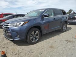 Toyota Highlander Hybrid Limited salvage cars for sale: 2019 Toyota Highlander Hybrid Limited