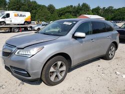 Salvage cars for sale at Mendon, MA auction: 2016 Acura MDX