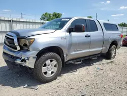 Salvage cars for sale from Copart Lansing, MI: 2010 Toyota Tundra Double Cab SR5