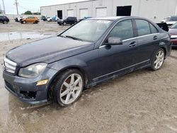 Salvage cars for sale at Jacksonville, FL auction: 2013 Mercedes-Benz C 250