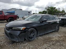 Salvage cars for sale at Opa Locka, FL auction: 2022 Honda Civic Sport