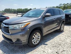 Salvage cars for sale at Houston, TX auction: 2016 Toyota Highlander LE