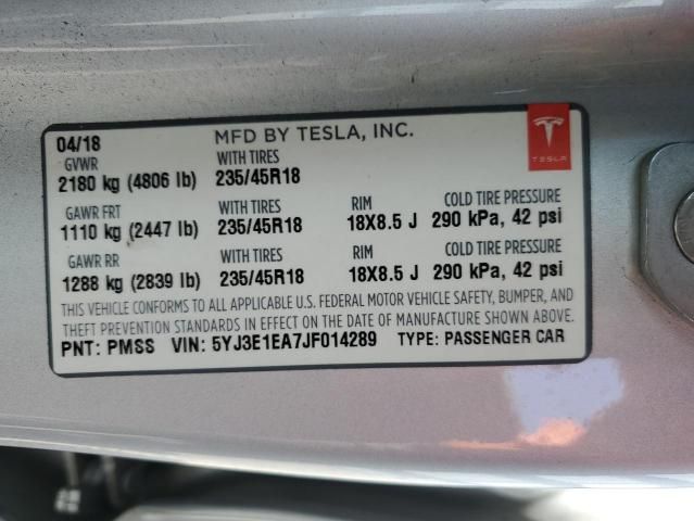 2018 Tesla Model 3